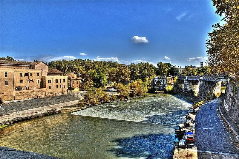 800px Tiberine Island Rome by PsyCat