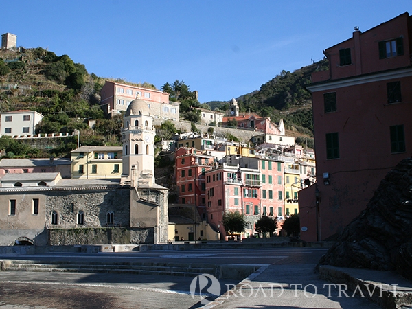 Vernazza Panoramic view of Vernazza from the ferry
