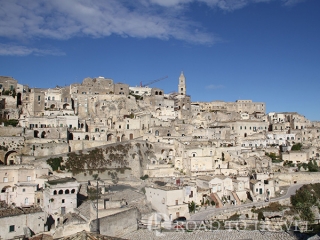 &lt;h2&gt;Matera - Panoramic view&lt;/h2&gt; Matera - Panoramic view from Cathedral Panorama of Sassi of Matera with the bell tower of the Cattedrale di Matera at its highest point.